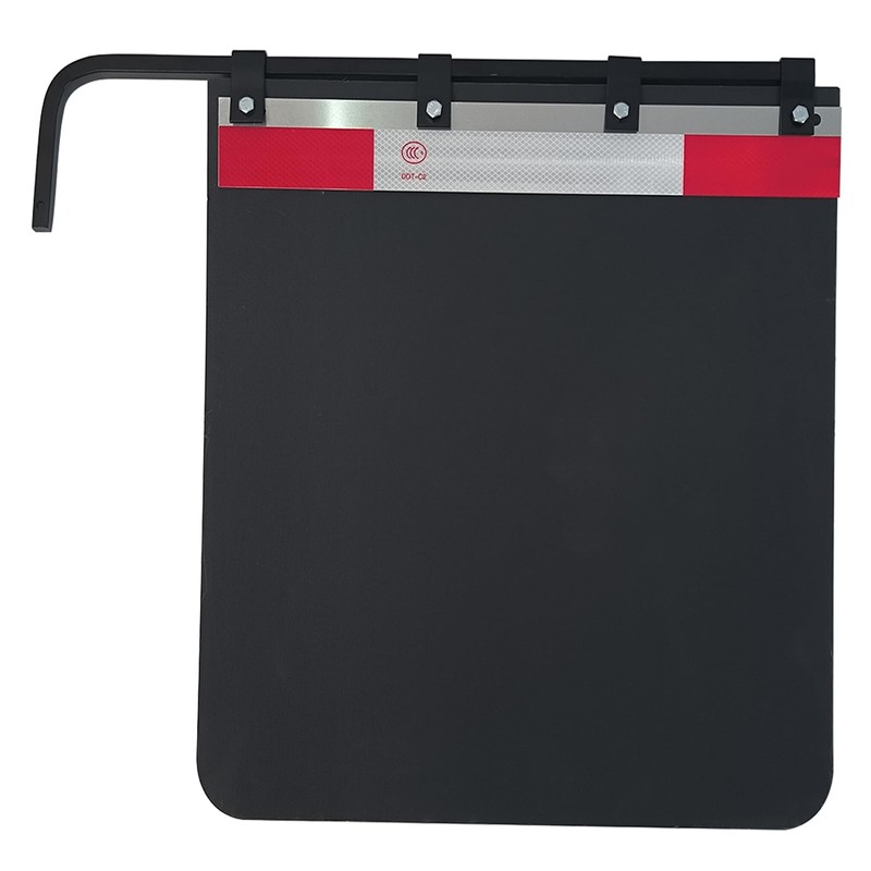 ASTAMOTOR 24"x30" Black Polymer Mud Flaps and 24"x3" Mud Flap
