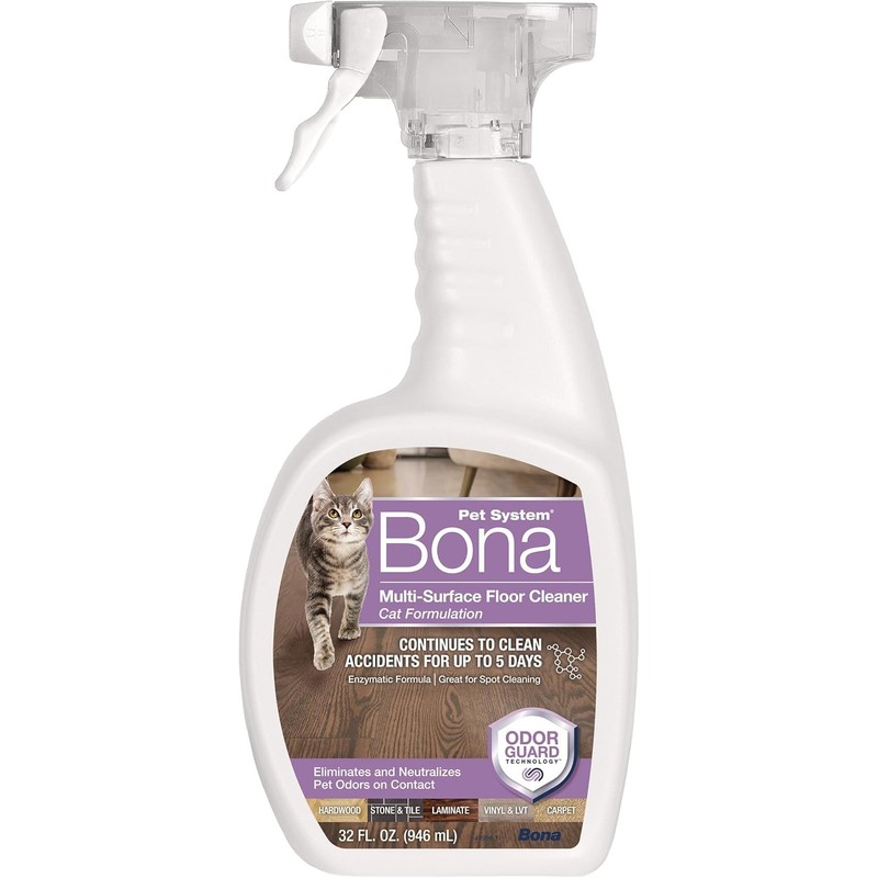 Bona Pet Spray Odor Eliminator, Cat Formulation, 32 fl oz,