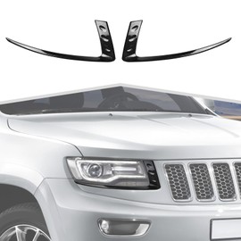 Amayum Fit for Jeep Grand Cherokee 2014-2016 Front Headlight Headlamp Eyebrows Eyelids Frame Exterior Accessories