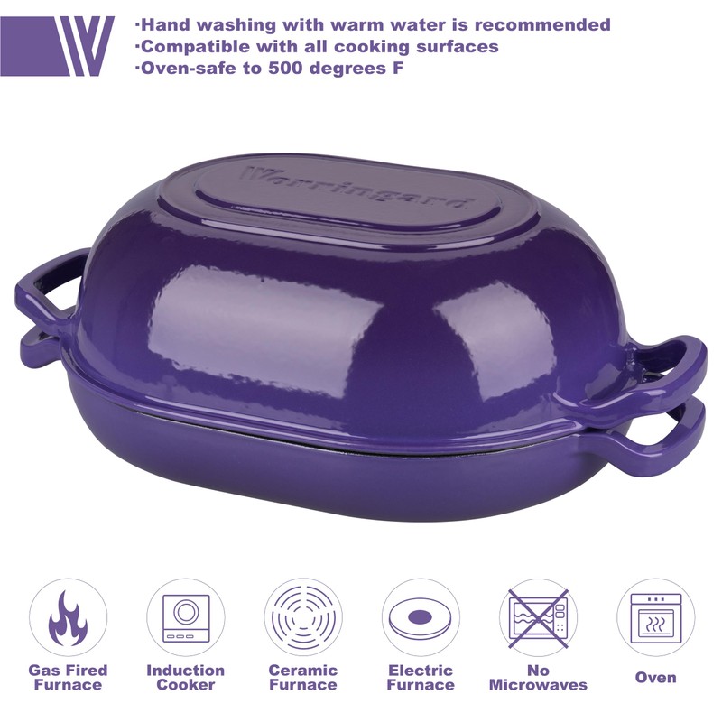 VORRINGARD Enameled Cast Iron Sourdough Bread Oven, Dutch Oven, Loaf