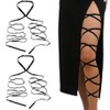 Elastische Beinbandagen für Damen, sexy Strumpfband für Damen, exotische Strumpfwaren