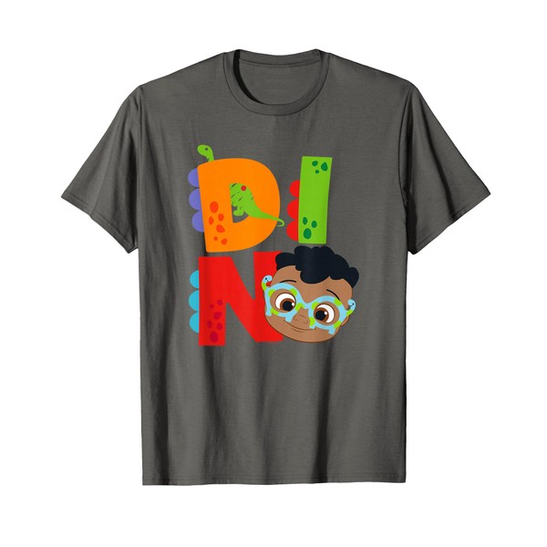 CoComelon Cody Dino Text Big Head Fill T-Shirt