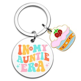 Promoted To Aunt Keychain New Aunt Gifts From Niece Nephew Best Auntie Gifts For Women Pregnancy Announcement Gift For Aunts To Be First Time Aunties Gift