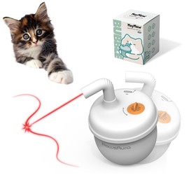 MayMaw Bubble Cat Laser Toy - Automatic Cat Toy with Tumbler Design, Interactive Cat Toy with Catnip/Silvervine, Best Cat Toys with Fast & Slow Mode, Rechargeable Cat Toys for Bored Indoor Adult Cats
