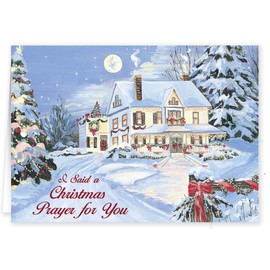 Fox Valley Traders Custom I Said A Christmas Prayer Christmas Card Set of 20, Card Only Personalization