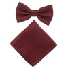 Milani Mens Classic Pre-Tied Satin Formal Tuxedo Bowtie Adjustable Length