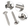 Xiedeai Self-Tapping Wood Screws Stainless Steel Screws Round Head Hardware