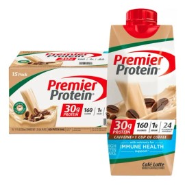 Premier Protein Cafe Latte Batido De Proteína 15 Envases                                                                                              