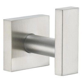 Angle Simple Bathroom Towel Hook, SUS304 Stainless Steel Single Shower Towel Hanger for Wall, Kitchen Cabinet Closet Coat Robe Holder Wall Mounted, Brushed Nickel