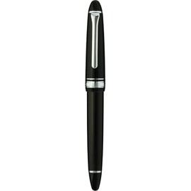 Sailor 11-0571-720 Fountain Pen, Pro-Fit Casual with Silver Trim, Black, Zoom