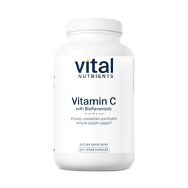 Vital Nutrients Vitamin C with Bioflavonoids | Vegan Supplement for Immune Support* | 1000mg Vitamin C and 500mg Citrus Bioflavonoid | Gluten, Dairy and Soy Free | Non-GMO | 220 Capsules