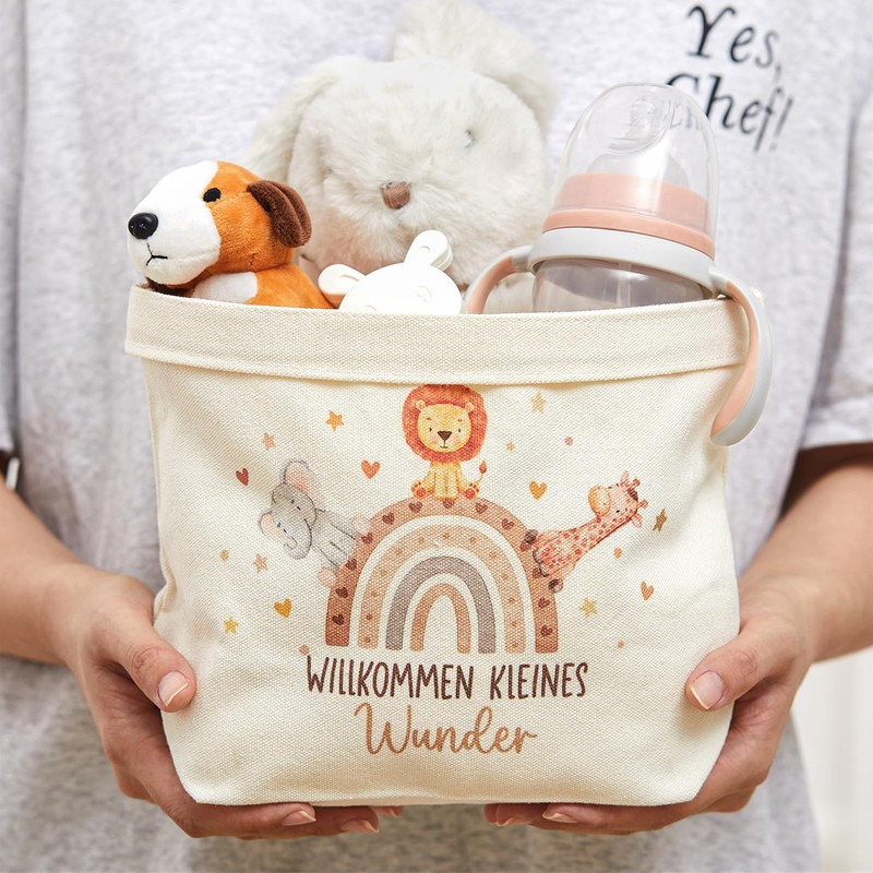 Xuniea Baby Gift Nappy Bag, Nappy Cakes with Prints, Creative