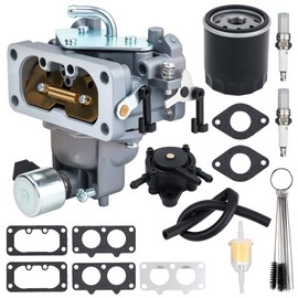 Carburetor Compatible with Kawasaki FH721V FH641V FH601V FH661V FH680V FX801V 22HP Engine Replaces 15004-1010 15004-7024 Carb with Oil Filter Fuel Filter
