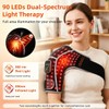 Cordless Red Light Therapy Shoulder Wrap with Vibration Massage, 90