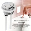 Brush & Style [3 Pieces] Double Flush Push Button for