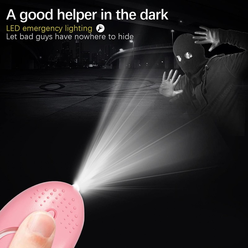Emergency Personal Alarm - 3 Pack 140DB Siren with LED
