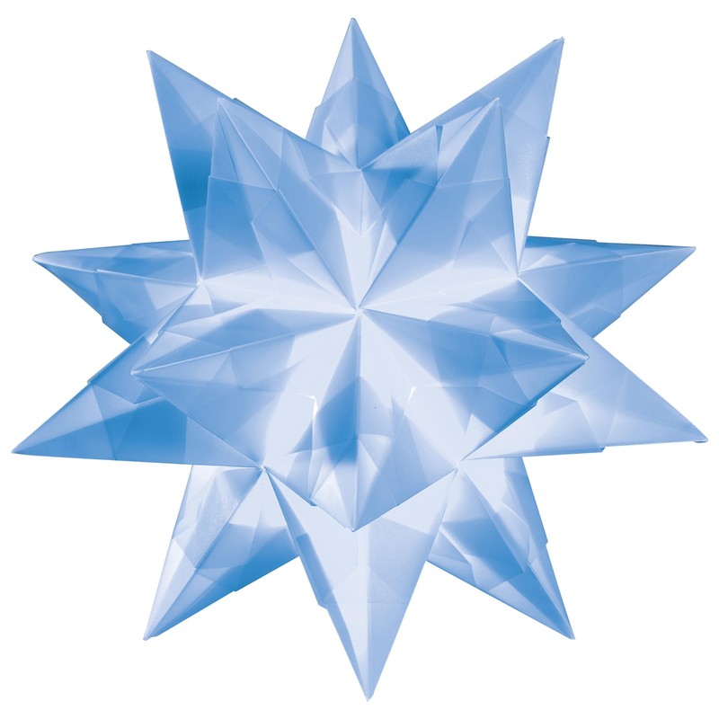 folia - Craft Set Bascetta Star, Transparent White, Finished Size