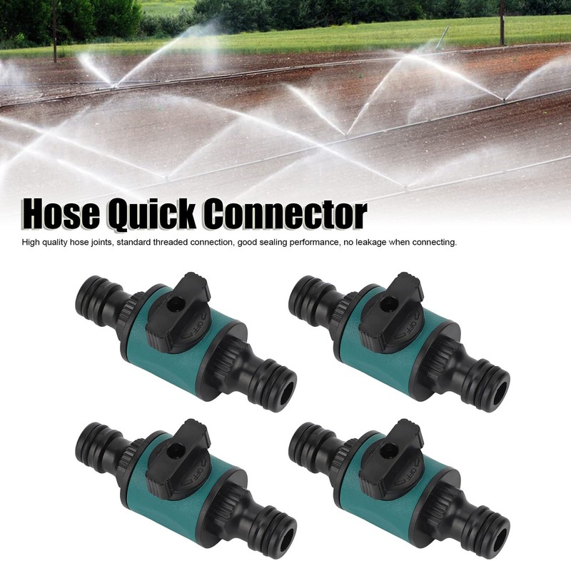 CHICIRIS Hose Quick Coupling with Shut-off Valve Set Male and