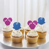 Ambishi 24pcs Glitter Boss Baby Cupcake Toppers, Twins Birthday/Baby Shower/Gender