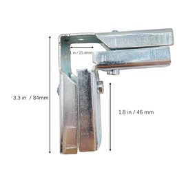 4 Pcs 3 Way L Square Tube Connector,Structural Split Pipe Connectors 90 Degree End Rails Clamp Steel Corner Pipe Fittings for DIY Shelf Garden Support 1" Fit Pipe Dia, Bolts and Nuts Included