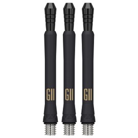 TARGET Darts Phil Taylor Gen 11 Power 9-Five Shafts, Raw Power Titanium Dart Shafts Pack of 3 | Phil Taylor G11 Black Shaft Set, Professional Dart Accessories – Medium Length