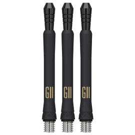TARGET Darts Phil Taylor Gen 11 Power 9-Five Shafts, Raw Power Titanium Dart Shafts Pack of 3 | Phil Taylor G11 Black Shaft Set, Professional Dart Accessories – Medium Length