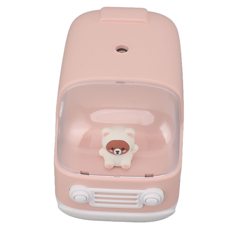 Cute Small Humidifier 350ml Bear Bus Shape USB Charging Portable