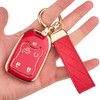 OLLEN 5-Button TPU Key Fob Cover, Fit for GMC Acadia