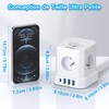 Multiprise USB Cube, TOPREK Cube Rallonge Multiprise 2M Avec 5