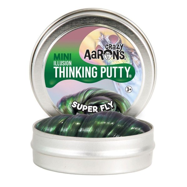 Crazy Aaron's Thinking Putty Super Fly Super Illusions Putty, Mini 2" Tin