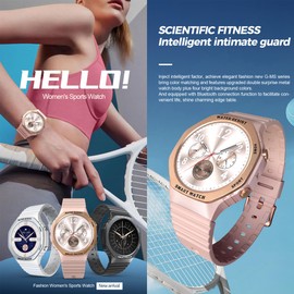 Smartwatch Women with Phone Function, Fitness Tracker 1.32" HD Touch Screen,Smartwatch with Sleep Monitor Heart Rate Monitor 123 Sports Modes Sports Watch Fitness Watch Wrist Watch for Android IOS