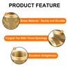 sourcing map Brass Tee Pipe Fitting, G3/4" x G3/4" x