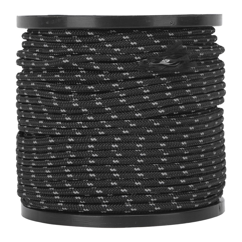 Reflective Camping Rope Texture Weaving 164ft 4mm Polyester Parachute Cord