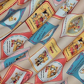 Printed Cotton Red Yellow Blue Polka Dot Heavy Duty Canvas Fabric Upholstery for Out Door Width 44 cm (114) – Price per Metre.