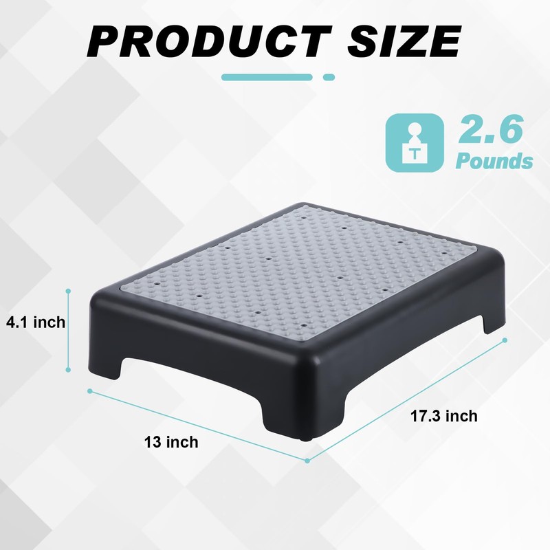 KASSO Step Stool, Non-Slip Mobility Step Platform, Safety Riser Step