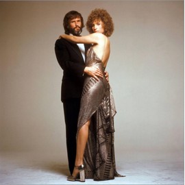 ART.COM Stretched Canvas Print A STAR IS BORN, 1976 directed by FRANK PIERSON with Kris Kristofferson and Barbra Streisand (photo), 16" x 16"