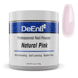 DeEnti Acrylic Nail Powder, 4oz Natural Pink Acrylic Powder Dip for Nails, Long Lasting Salon Quality, Bubble Free Professional Nail Powder for Manicure Nail Art, Fake Nails, Nail Carving & Extensions
