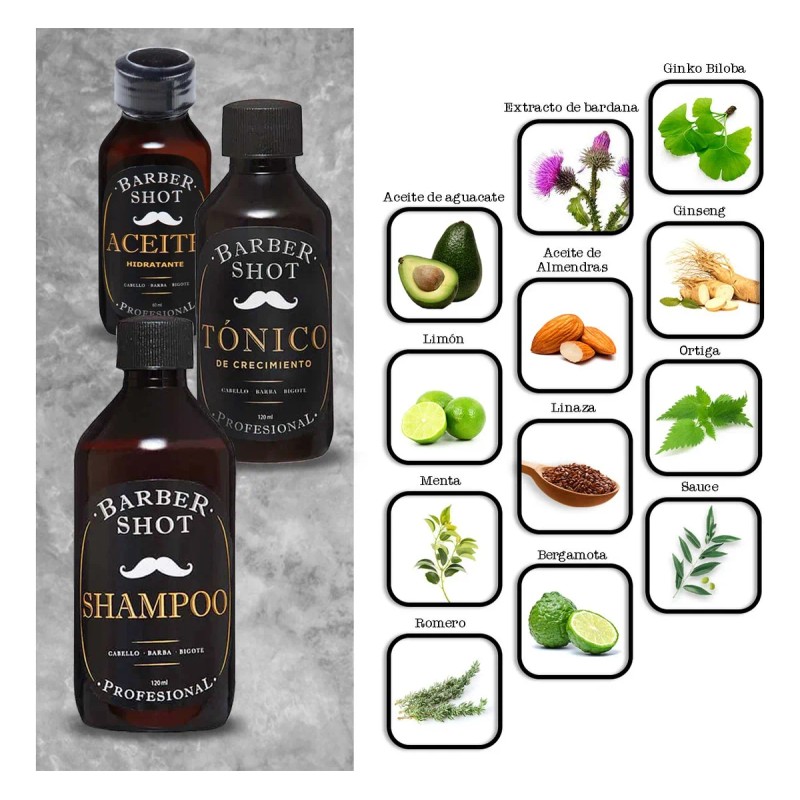 Kit Hidratante De Bergamota Para Cabello Barba Y Bigote