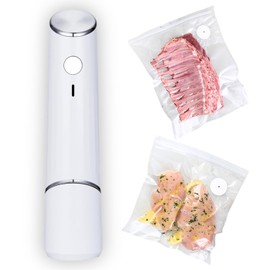 Vacuum Sealer, Food Vacuum Sealer, Handheld Vacuum Sealer (Vacuum Sealer + 10 Reusable Vacuum Sealing Bags)