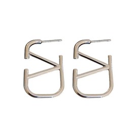 Gold/Silver Geometric Earrings Retro Earrings Women's Temperament Earrings Womens Birthday Gift (Silver)
