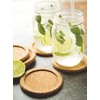 Fox Run Drink Coasters, 4" Cork Coasters, Set of 6