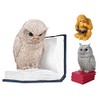 moses. B-Uhu-ch Bookend Decorative Object for Bookcase, 3D Owl as
