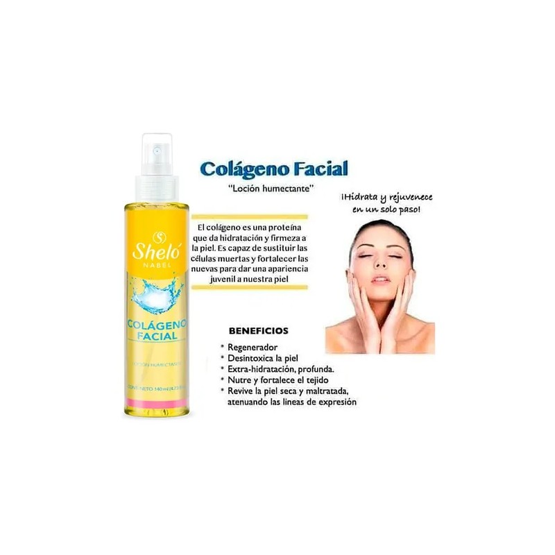 Colageno Liquido Facial Hidratante Antiarrugas 140 Ml Shelo