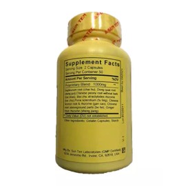 Sun Ten - Tang-Kuei & Bupleurum Formul /Xiao Yao San /  826B, 100 Capsules