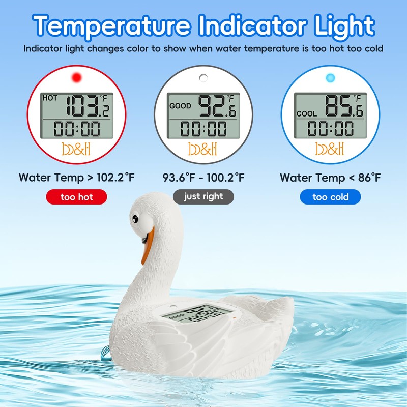 b&h Baby Bath Thermometer, Swan Digital Infant Safe Bath Thermometer