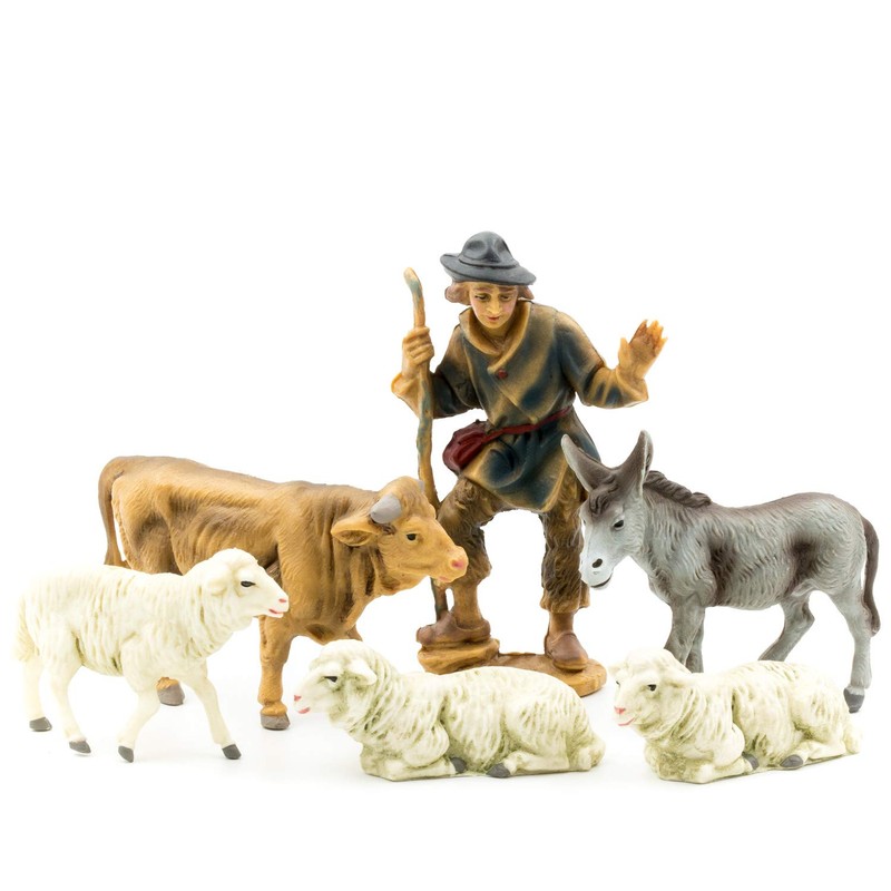 Marolin Nativity Figures Set with 12 Figures, 12 cm Figure