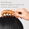 1 x Wooden Hair Comb, Multi-Purpose Scalp Gua Sha Comb,