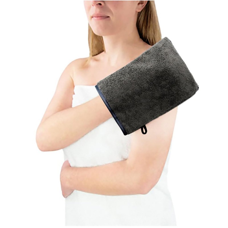 Microfibre Body Wash Mitts,2 PCS Face Mitts Makeup Remover Gloves