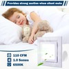 FEITON Square Bathroom Exhaust Fan with LED Light, 110 CFM