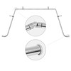 Meriville 1-Inch Diameter Bay Window Curtain Rod Set for Bayview